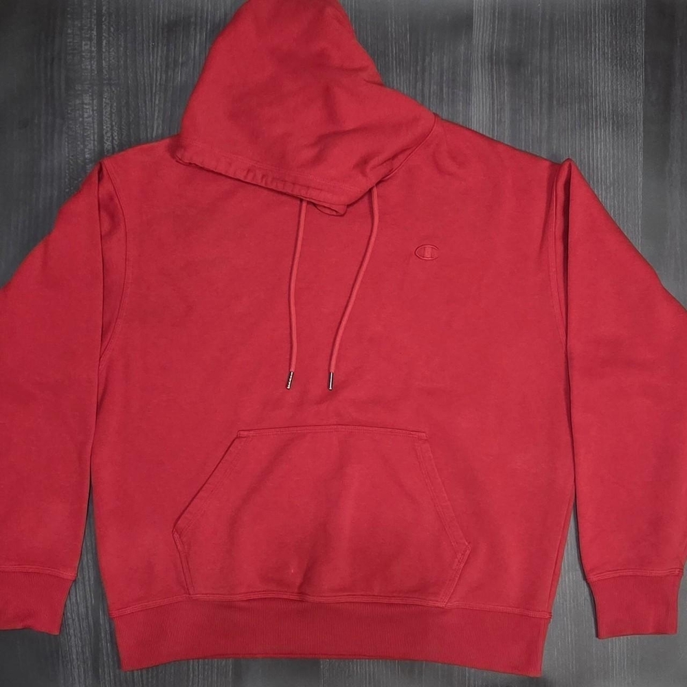 Champion Red Men's Pullover Hoodie